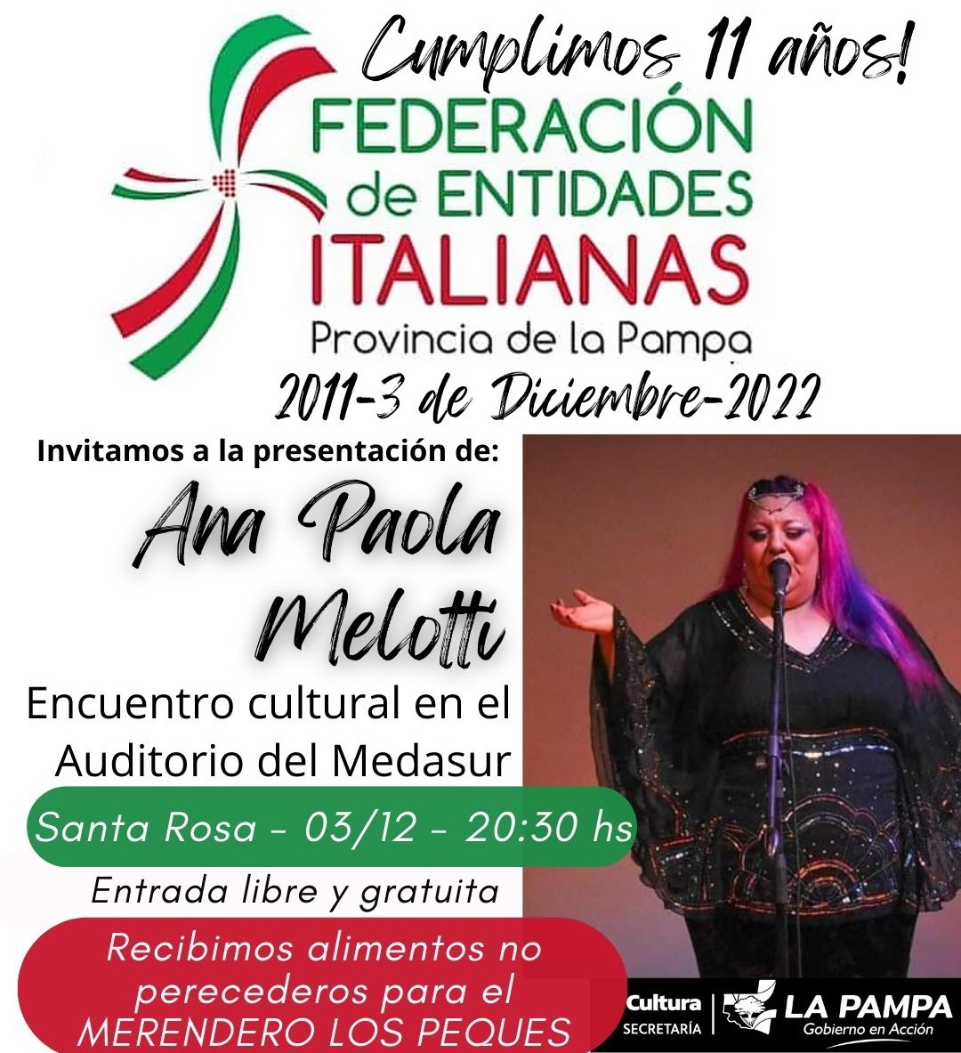 11 aniversario Federación de Entidades Italianas