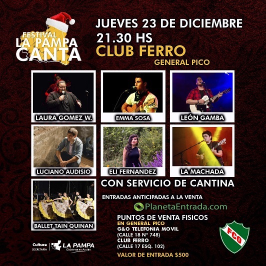 4 Edición Festival La Pampa Canta. General Pico