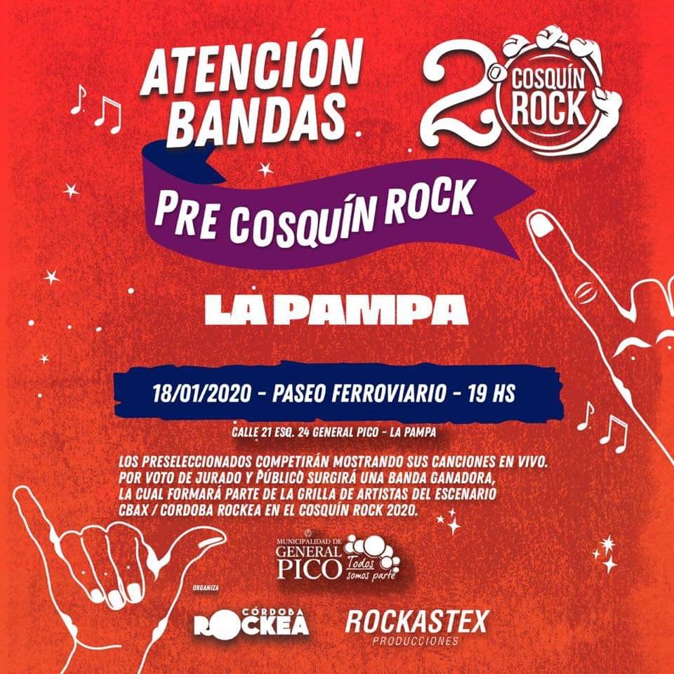 Selectivo Pre Cosquin Rock 2020 La Pampa